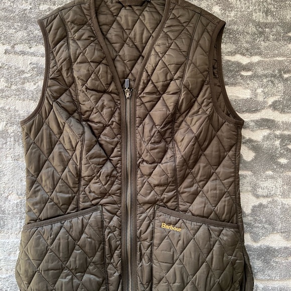 Barbour® Women's Green Quilted Vest - Picture 1 of 5
